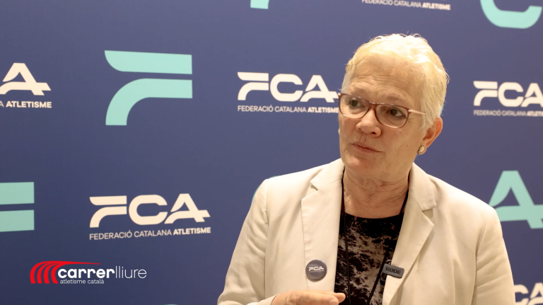 Mercè Rosich valora el primer any de mandat a la Federació Catalana Atletisme.